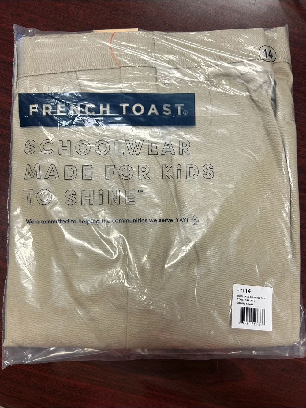 French Toast relaxed fit